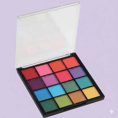 Gleam Soul Professional 16 in 1 Eye & Face Makeup Palette | Matte, Shimmer & Glitter Mix 45 g(Multi Colour)