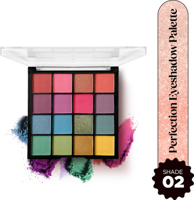 Hilary Rhoda Perfection Eyeshadow Palette |Highly Pigmented Eyeshadow |Matte & Shimmer Finish 20.8 g(16 Shades, Multi - 2)