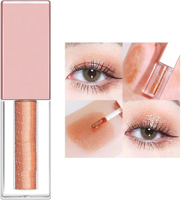 Jiwoo Liquid Eyeshadow Non-irritating Delicate Portable 4 g(GOLD)