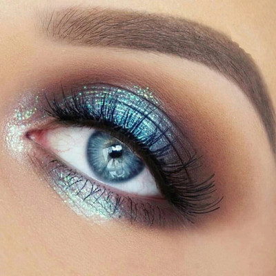 SEUNG Metallic Liquid Eyeshadow Non-Transfer, Insta Dry, Long Wearing Eyeshadow 4 g(Sky blue)