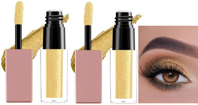ADJD Combo Highly Pigmented Eyeshadow With Radiant Shimmer Finish Light gold 8 g(Light gold)
