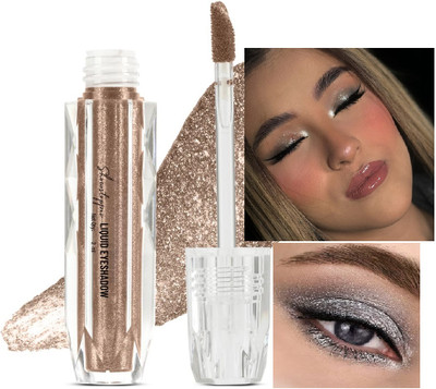 Arcanuy Metallic Liquid Eyeshadow| Highly Pigmented Eyeshadow 2 ml(Oxidised Silver)