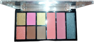 ADJD 9 Colors Cool Matte Glitter Eyeshadow Makeup Ultimate Shadow Palette, 12 g(MULTI COLOR)