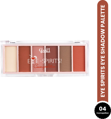 Glam21 Eye Spirits Eye Shadow Palette 4 Highly Pigmented Shades Matte & Shimmer Finish 18 g(04- Cosmopolitan)