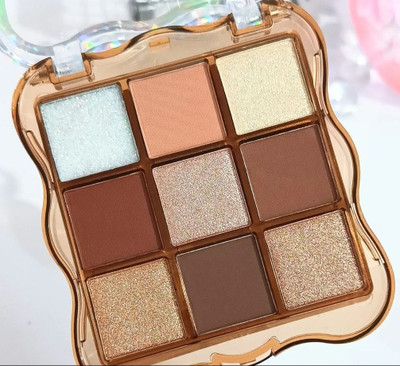 Latixmat Matte and Metallic & Glitter Palette High Pigment Long Lasting Waterproof 9 g(Multicolor)