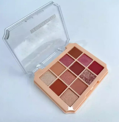Emijun 12 Shades Eyeshadow Palette Highly Pigmented and Blendable Eyeshadow pallate 13.5 g(MULTI)