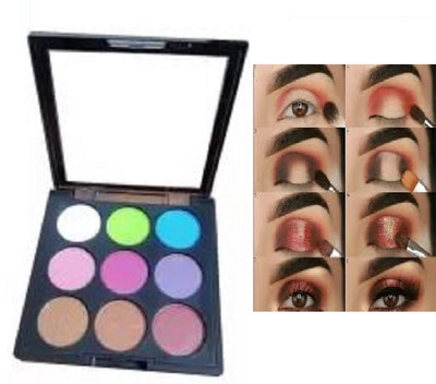 Luipui EYESHADOW MAKEUP 9 COLOR PALETTE PACK OF 1 10 g(MULTICOLOR)