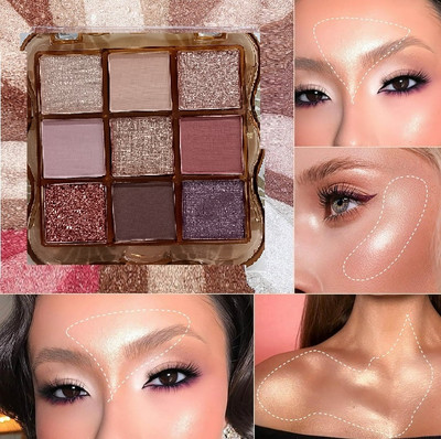 luzimaisa HD Colour Matte & Shimmery Intense Color Eye Palette 13 g(Multicolor)