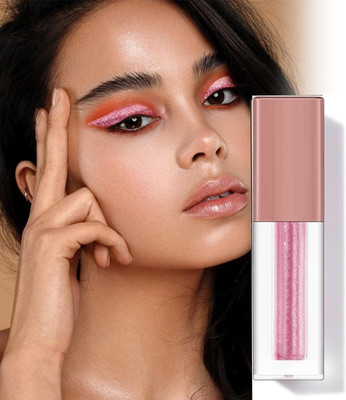 Herrlich Liquid Eyeshadow Non-irritating Delicate Portable Pearlescent Liquid Eye Shadow 4 g(PINK)