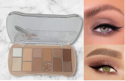 GABBU Best Eye Make Up High Pigmented Multicolor Matte & Shimmery Finish eyehsdow 15.5 g(muliti color)