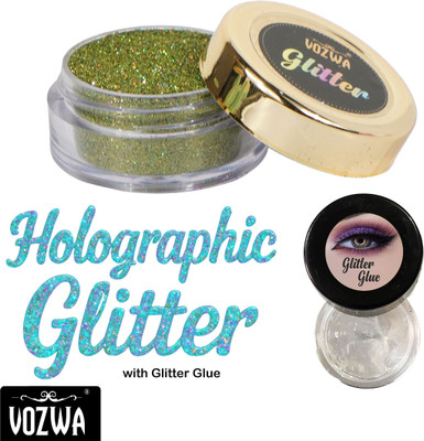 VOZWA LOOSE GLITTER POWDER EYESHADOW FOR MULTI USE 20 g(Light Green)