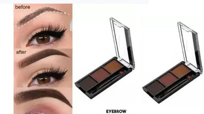 AFARAXIA Eyebrow Powder Kit | Powder With Brush long lasting waterproof 14.4 g(multi colour)