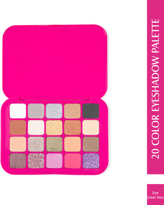 Glam21 20 Color Eyeshadow Palette Combination of Mattes & Shimmers 20 g(Eye Love You)