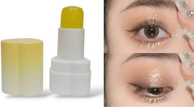 GFSU - GO FOR SOMETHING UNIQUE Eyeshadow Jelly Stick Easy to Blend Long Lasting Shimmer Look Eye 4 g(yellow)