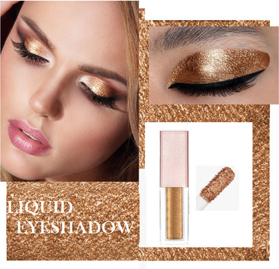 BLUEMERMAID Best Highly Pigmented | Metallic Liquid Eye shadow | Highly Pigmented 4 g(COPPER)