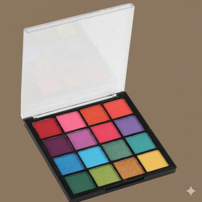 Gleam Soul Multi-Functional 16 Color Makeup Palette | Eye Makeup, Blush & Highlight 45 g(Multi Colour)