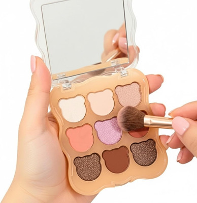 Apeak 9 Shades Eyeshadow Palette – Highly Pigmented & Blendable Multicolor 12 g(Multi)