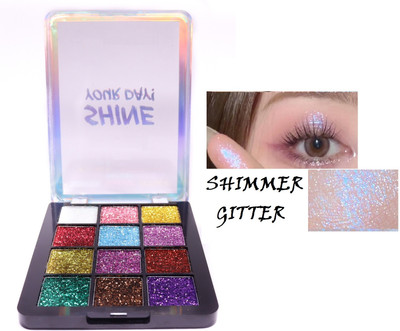 Yuency SHIMMER SHINE METALLIC GLITTER EYE SHADOW 20 g(MULTI COLOR)