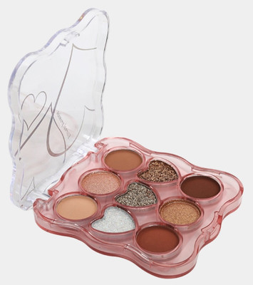 tanvi27 Best Highly Pigmented Gel Base Gitter, Matallic & Matte Finish Eyeshadow Palette 11 g(MultiColor)