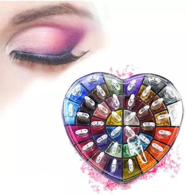 INDIANA HUDA Ultimate 36 High-Pigmented Colors,LongLasting Waterproof Professional EYE-SHADOW 100 g(36 Flattering Shimmery Shades, MULTI COLOR)