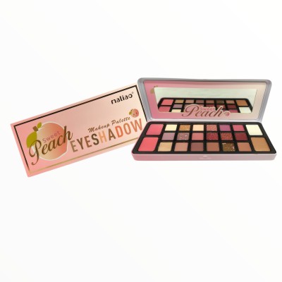 maliao Sweet Peach 4 blusher + 18 colour Eyeshadow Palette shimmer, glitter, matte 70 g(multicolour)