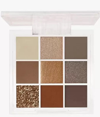 GABBU Eyeshadow Palette 9 Highly Blendable Shades, Sheer Finish 13.5 g(mult color)