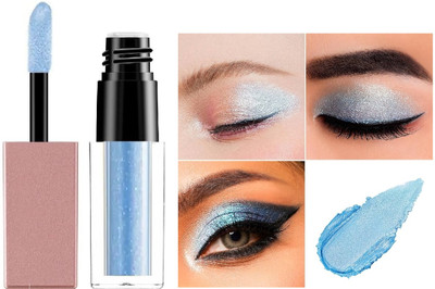 Vyomiris Liquid Glitter Eyeshadow with Fine Sparkle & Glow 4 g(BLUE)