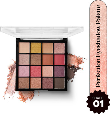 Hilary Rhoda Perfection Eyeshadow Palette |Highly Pigmented Eyeshadow |Matte & Shimmer Finish 20.8 g(16 Shades, Multi - 1)