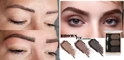 GABBU best long lasting waterproof Matte Eyebrow Fix Powder Palette(MULTICOLOUR)