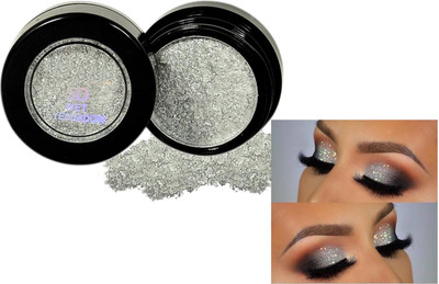 HUZURLU Shimmery Finish Grey Color Wet Eyeshadow 5 g(white)