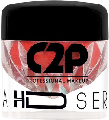 C2P Professional Makeup Eyeshadow HD Loose Precious Pigment with Metallic Effect for Eyes & Body Makeup 2 g(Cherry Trate 89)