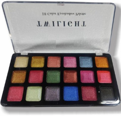 Facejewel Makeup Waterproof Eyeshadow Palette Twilight 18 Color Eyeshadow 20 g(Shade-02)