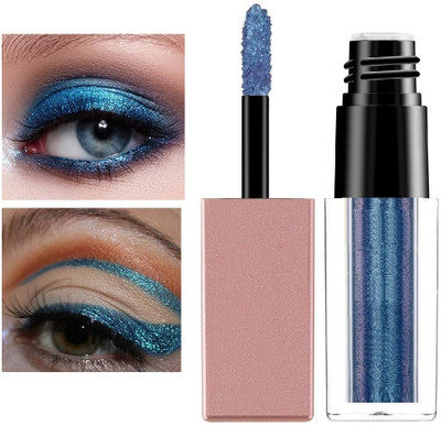 BLUEMERMAID MAKEUP LIQUID SILVER EYE SHADOW SHIMMERY SHINY FORMULA 4 ml(BLUE)