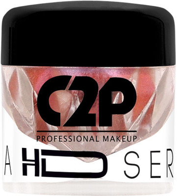 C2P Professional Makeup Eyeshadow HD Loose Precious Pigment with Metallic Effect for Eyes & Body Makeup 2 g(Wild Maroon 403)