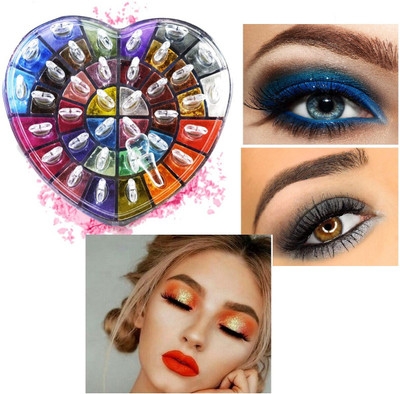 Yuency BEST MATTE FINISH WATERPROOF PIGMENTED SHIMMER EYE EYE SAHDOW 46 g(MULTI COLOR)
