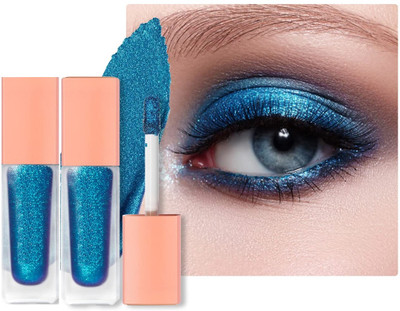 Emijun Metallic Liquid Eyeshadow sky blue combo 8 g(SKY BLUE)