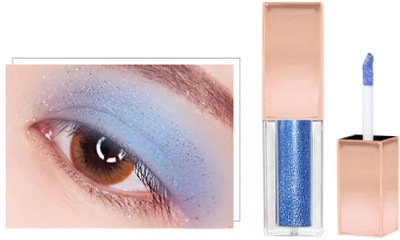 GABBU Metallic Liquid Eyeshadow Highly Pigmented Eyeshadow with Shimmer Finish 09 4 g(BLUE)