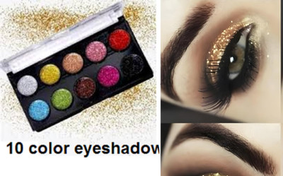 Luipui 10 color eyes shadow latest pack of 1 22.5 g(multi)