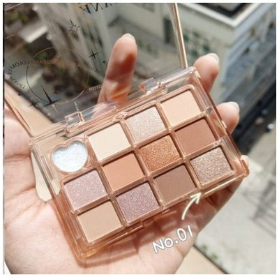 GFSU - GO FOR SOMETHING UNIQUE 12 Color Shimmer and Matte Eyeshadow Palette For Women Eye Makeup 14 g(Multicolor)
