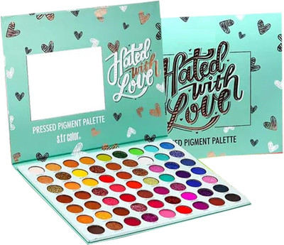 HUDA CRUSH Beauty 63-Color Hated with Love glitter eyeshadow palette Kit with Mirror 120 g(Multicolor)