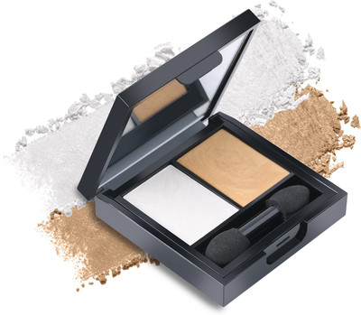 Juice Shimmer 2-in-1 Eyeshadow Palette gift for her / sister 3 g(Gold & Silver)