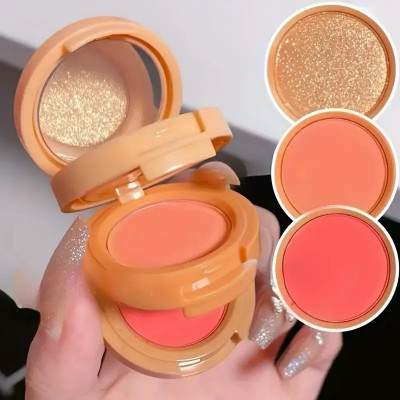 HUZURLU Blusher Highlighter Eyeshadow Palette Kit 4.6 g(Multi Shade)