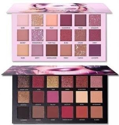 COSMO VIBES Edition+ Rose goldEyeshadow Palette Combo Kit(Pack of 2) 36 g(MULTICOLOR)