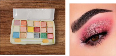 Luipui awesome colors eye shadow palette in shimmer and matte 10 g(multicolor)