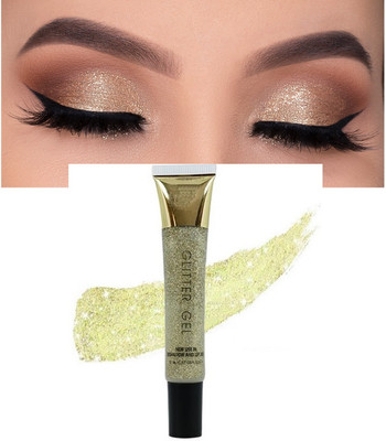 nn natural color shade new gel glitter perfect look pack of 1 22 ml(golden)