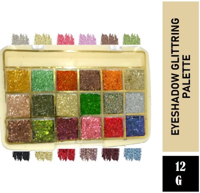 Neycare Long Wearing Eyeshadow Palette with Shimmer & Glitter Shades Palette 12 g(MULTICOLOR)