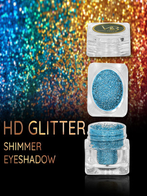 Veoni Belle Waterproof Pigment Shimmering Eyeshadow Loose Glitter Dust for Face & Body 5 g(Turquoise Blue)