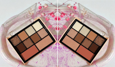 ADJD Combo 1 blusher 1 highlighter 8 colour Eyeshadow Palette Sheer Finish 24 g(MULTI COLOR)