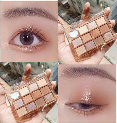 Emijun 12 Colors Eyeshadow Palette Makeup,Natural Highly Pigmented Eye Shadow COMBO 28 g(MULTI COLOR)