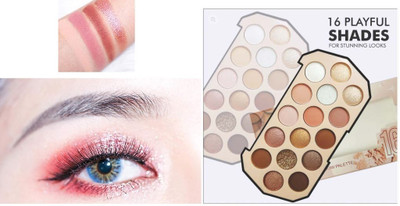 GFSU - GO FOR SOMETHING UNIQUE Shimmer, Matte & Glitter Shades | Satin Matte Finish Eye Shadow 17.6 g(multicolor)